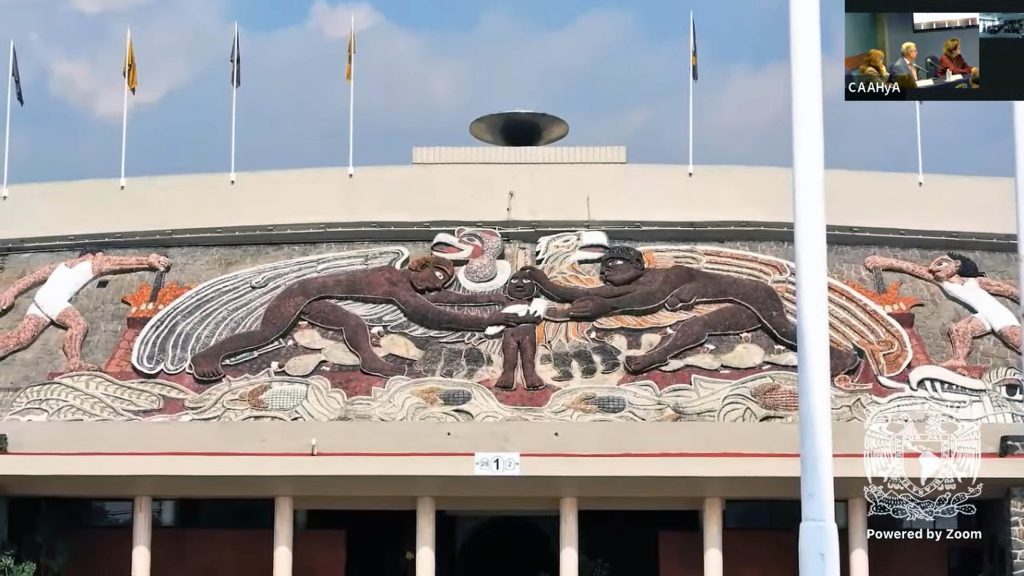 Mural de Diego Rivera en el Estadio Olímpico Universitario.