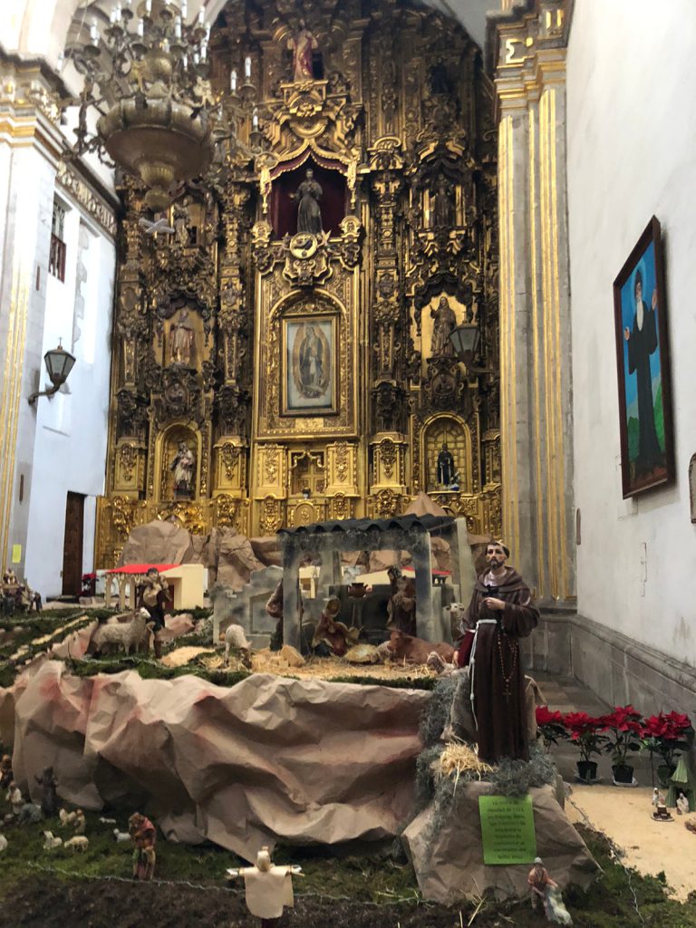 Nacimiento en el Templo de San Francisco, Centro Histórico de la CDMX.