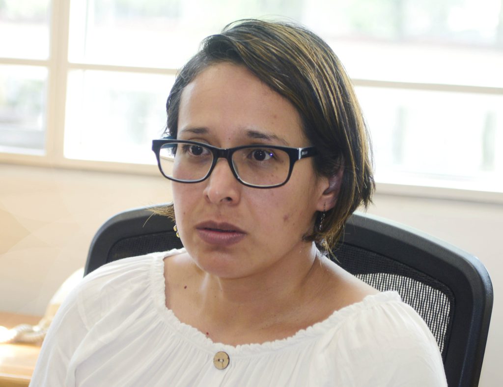 La investigadora del Instituto de Geografía (IGg) de la UNAM, Abigail Vanessa Rojas Huerta.