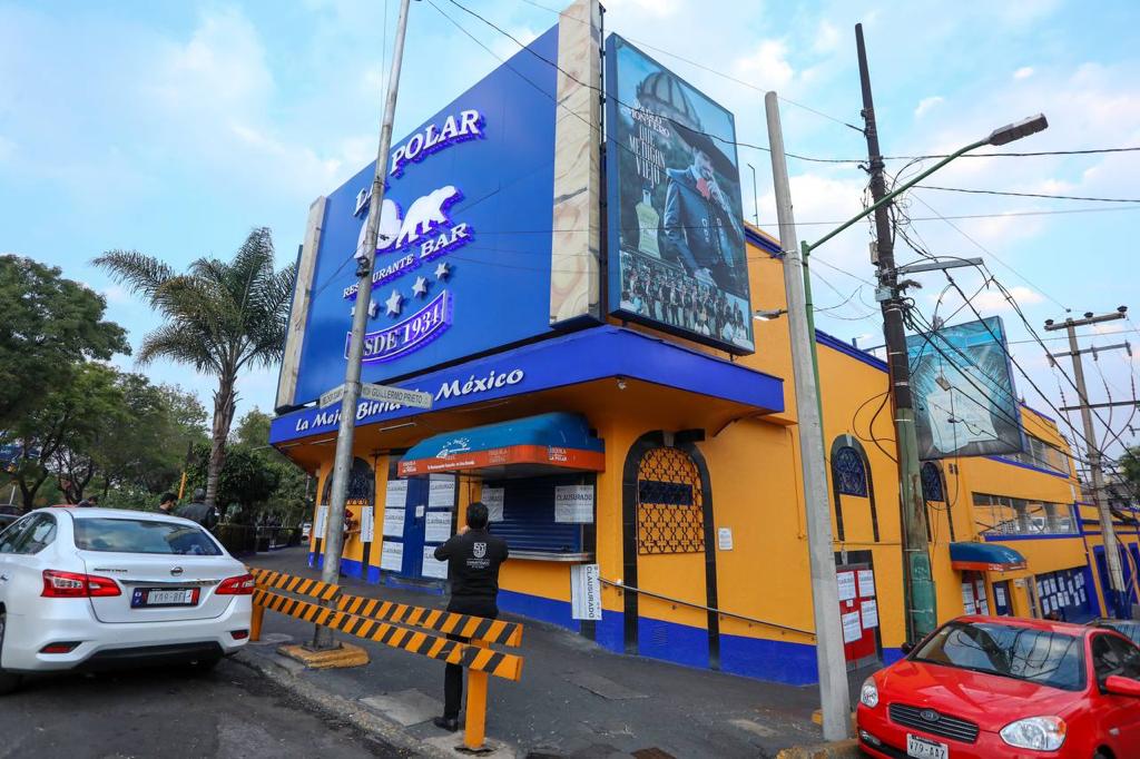 La Alcaldía Cuauhtémoc clausuró el restaurante “La Polar” por los hechos graves suscitados el pasado 8 de enero.