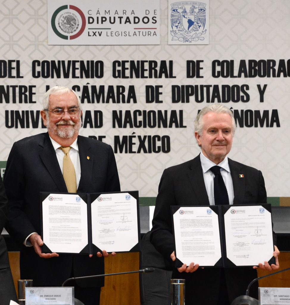 La Universidad Nacional firmó un convenio de colaboración con la Cámara de Diputados.