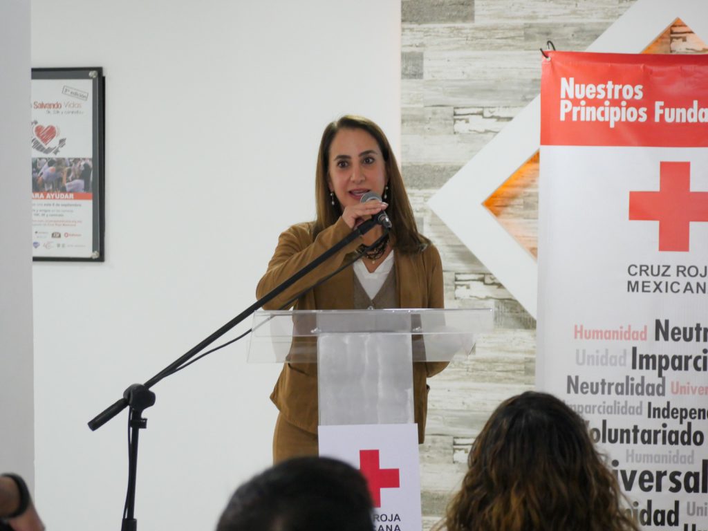 En Fundación Coppel, compartimos con Cruz Roja Mexicana esta noble misión de actuar oportunamente en caso de desastres y emergencias: Rocío Abud.