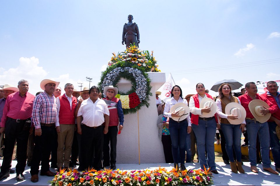 Honramos los ideales de “Tierra y Libertad” de Emiliano Zapata siguiendo con la Ruta de la Reconciliación: Alejandra del Moral.