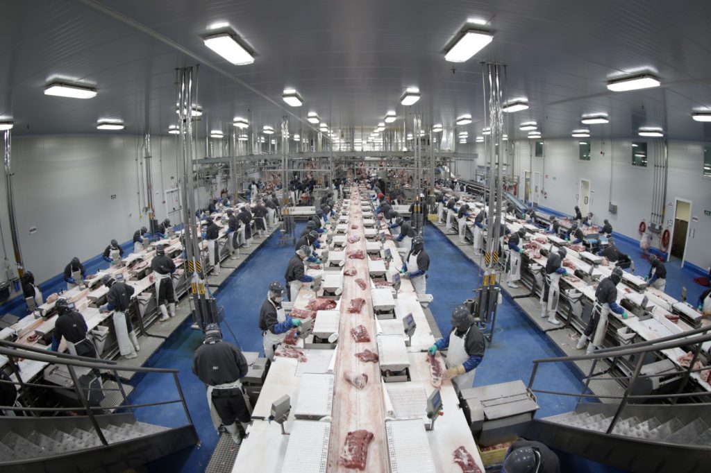 La planta procesa actualmente 120 toneladas de carne a la semana y se planea que incremente a 840. 