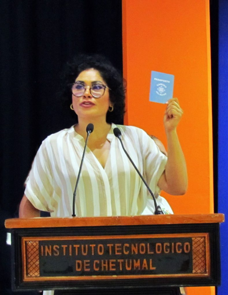 Participa Lizbeth Pérez  en el 1er Foro de Desarrollo del Turismo Rural y Comunitario del Sur de Quintana Roo.