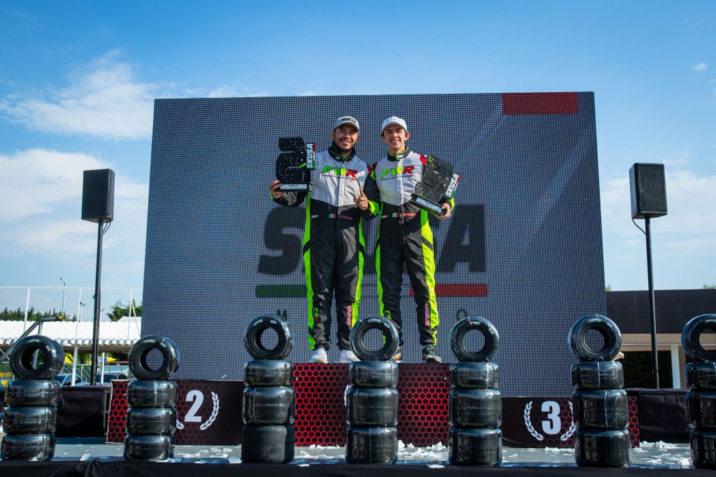 Logró  Nico Rivas 24 segundo sitio en la categoría KZ1 en el Round 8 de Skusa México.
