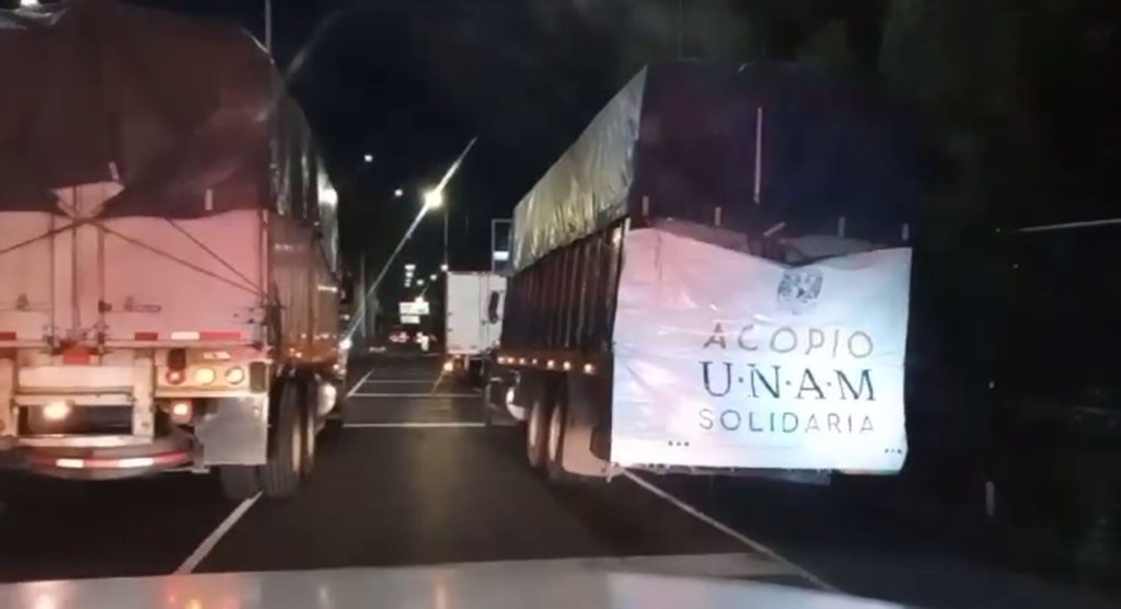 Apoyo UNAM con el acopio y traslado de víveres para Acapulco y municipios de Guerrero afectados or Otis.