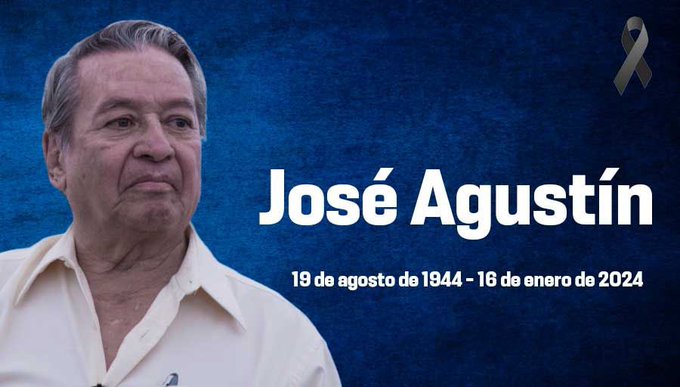 La UNAM lamentó la muerte de uno de los más brillantes exponentes literarios de México, José Agustín.