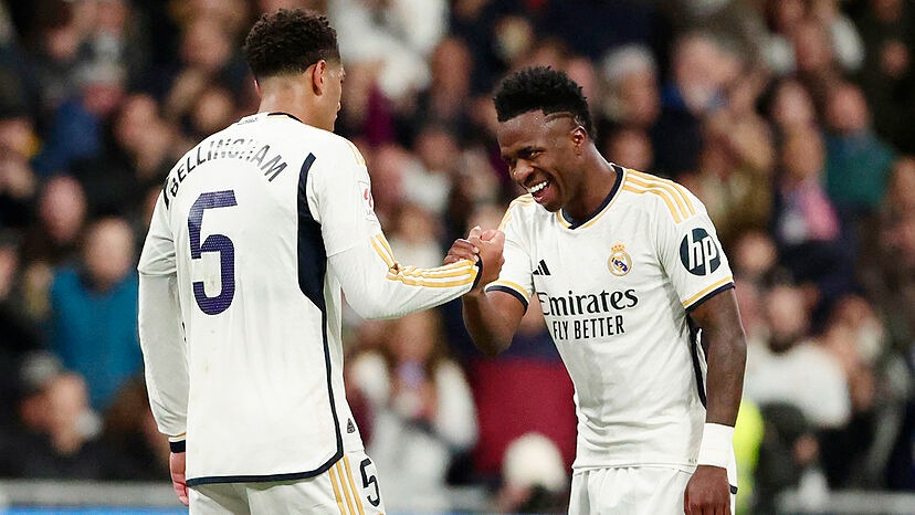 Vinicius Junior y Jude Bellingham en el Real Madrid.