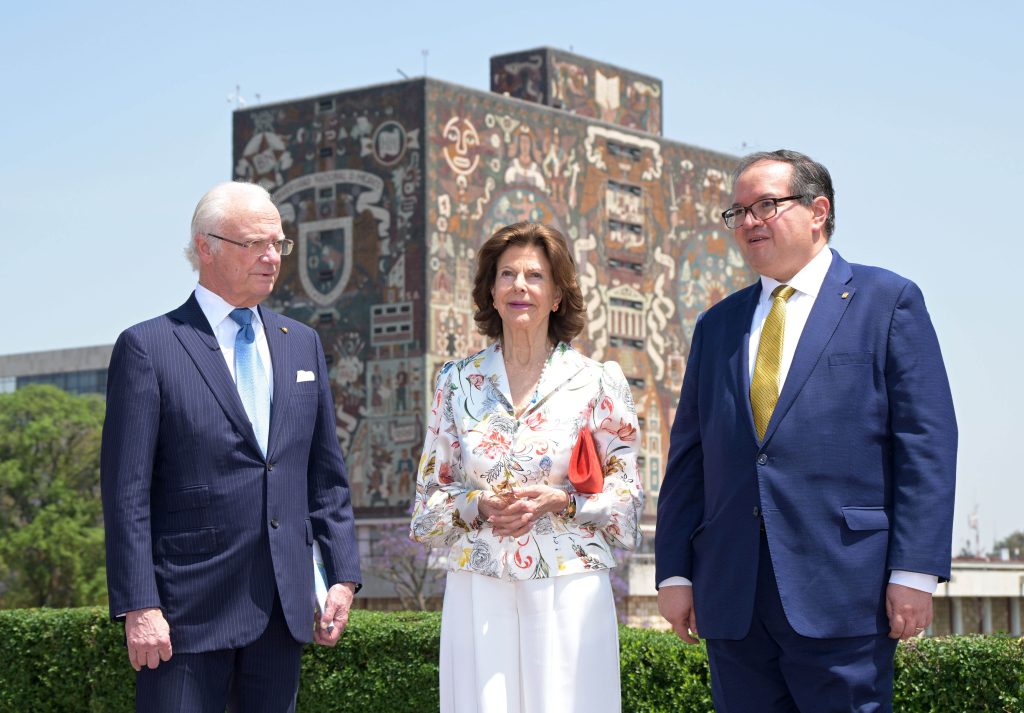 Visitan la UNAM los reyes de Suecia; reafirman la cooperación académica, científica y cultural.