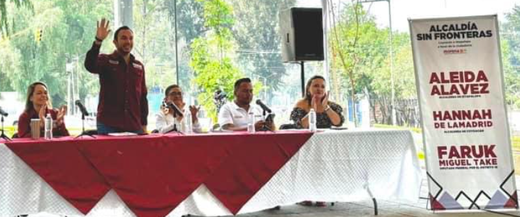Faruk, Hannah y Aleida candidatos de Morena en Coyoacán e Iztapalapa, establecen colaboración sin fronteras a favor de sus habitantes a través de 10 directrices.