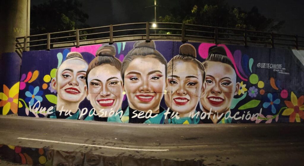 Plasma SOBSE 35 murales en Periférico Norte para rendir homenaje a los atletas mexicanos de París 2024.