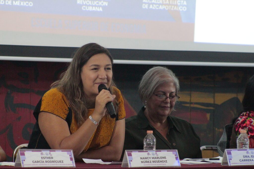 Realizan coloquio sobre participación de la mujer en las revoluciones sociales con la participación de Nancy Núñez y la Dra. Eloisa Carrera.