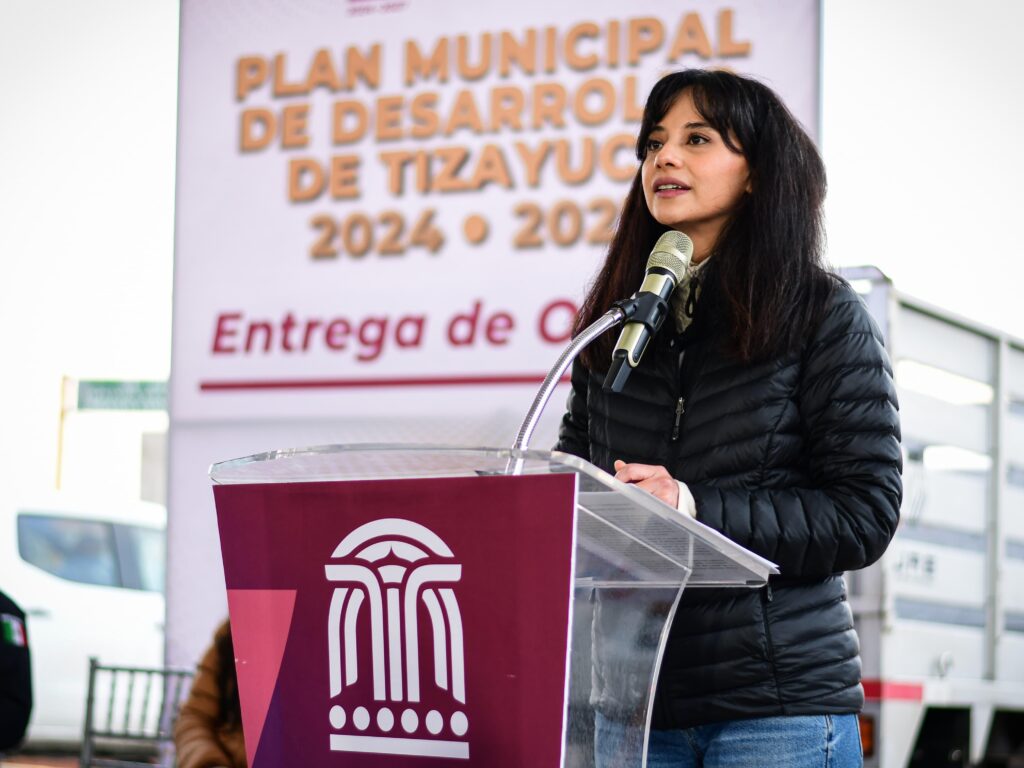 La alcaldesa de Tizayuca, Gretchen Atilano Moreno presentó ante la ciudadanía su Plan Municipal de Desarrollo 2024-2027 construido con la activa participación de la población.