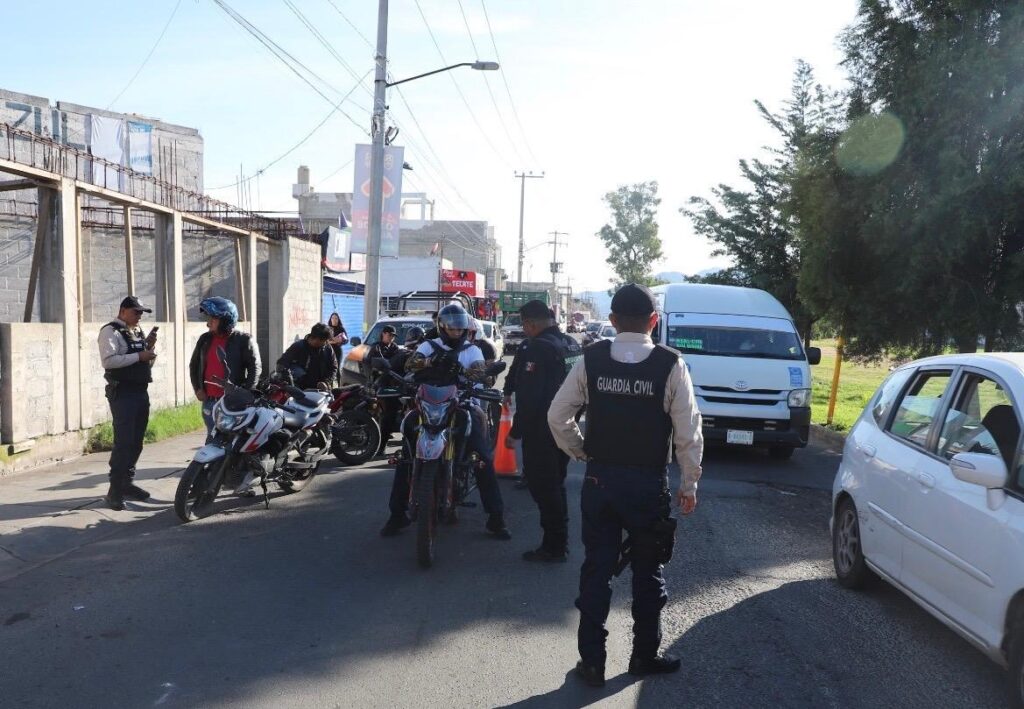 Recupera Guardia Civil de Tecámac 14 Motocicletas con Reporte de Robo.