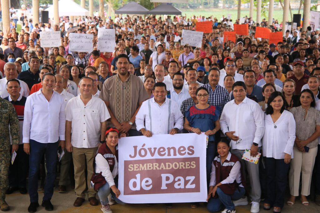 Con el respaldo del pueblo, concluyen las “Jornadas de Paz” en Tabasco. Es una estrategia de permanencia, una zona de paz para disminuir la delincuencia: Esthela Damián.