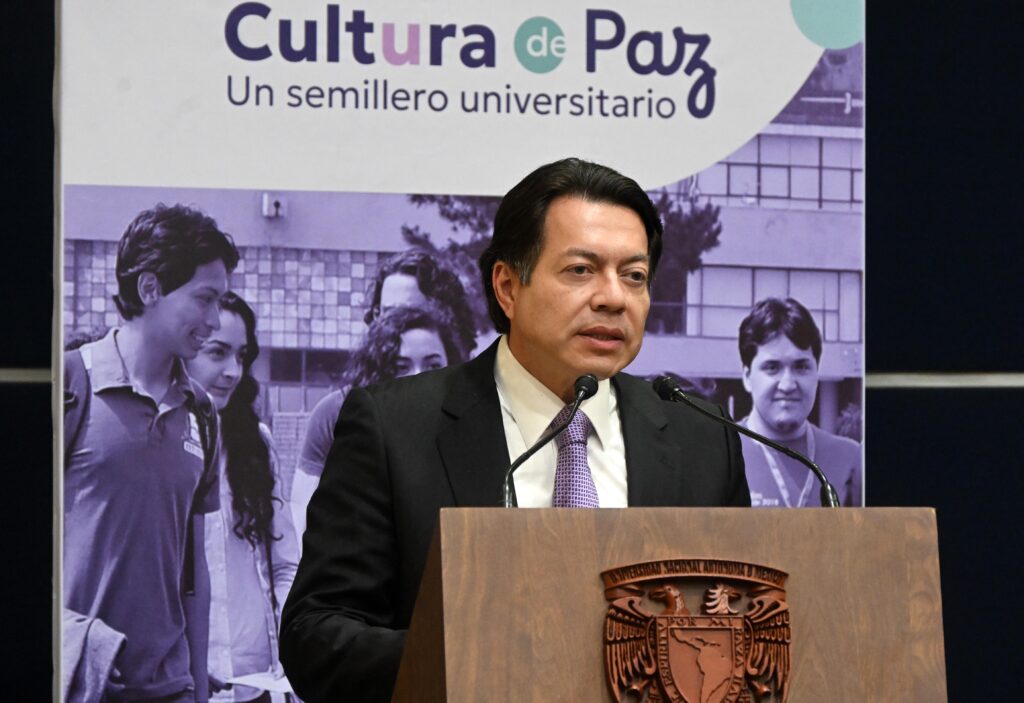 La conformación de una cultura de paz se dará necesariamente en la educación, aseguró Mario Delgado Carrillo.