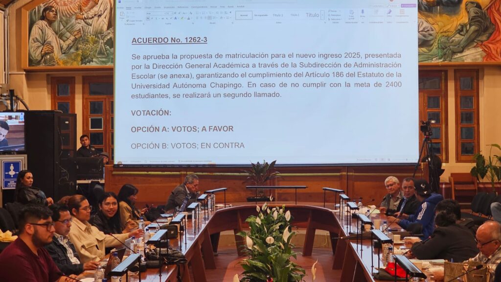 Chapingo aprueba 2 mil 400 lugares de nuevo ingreso y fortalece estrategia de inclusión y permanencia estudiantil.