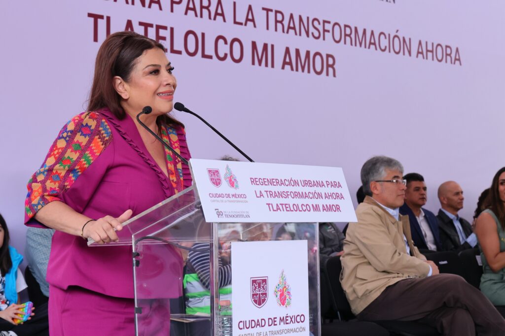Anuncia Clara Brugada inversión de más de 100 millones de pesos en el programa “RUTA Tlatelolco mi amor” para la transformación integral de esta emblemática zona.