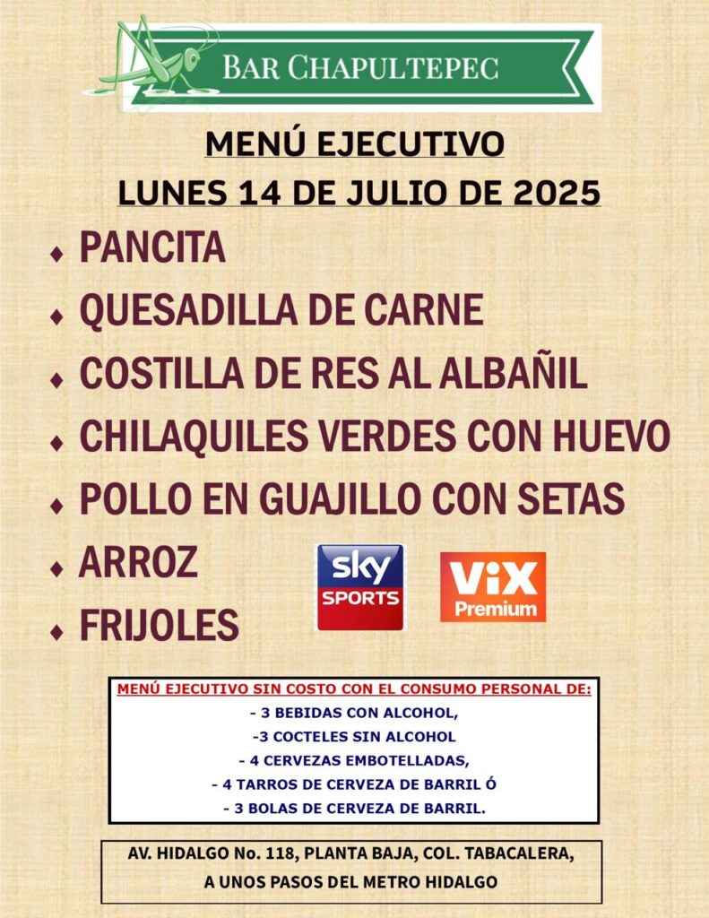 Empieza el torneo de la Liga MX, disfrútala en tu bar Chapultepec.