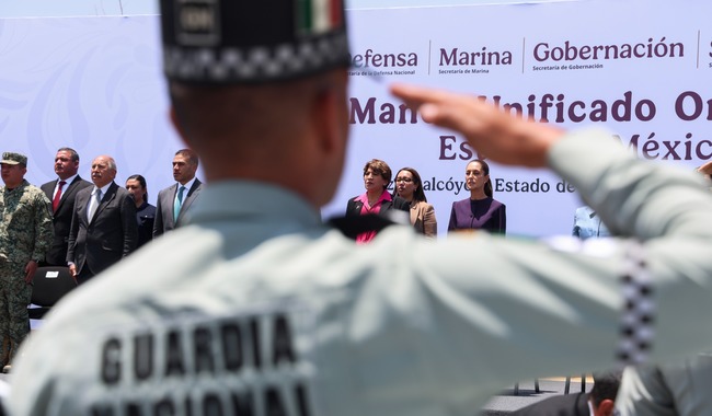 “Vamos a alcanzar la paz y la seguridad, La estrategia funciona y que además, está la voluntad de la Presidenta y de todos los que formamos parte del Gabinete de Seguridad”: Claudia Sheinbaum, Presidenta de México.