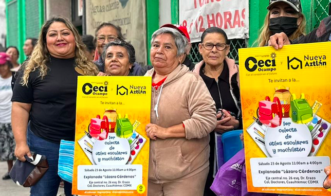 Nueva Aztlán realizará, en la Explanada Lázaro Cárdenas, la Primera Colecta de Útiles Escolares y Mochilatón.