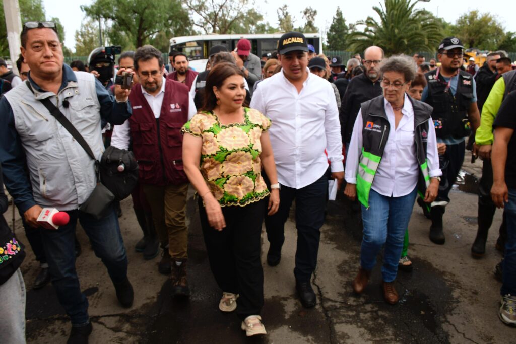 Clara Brugada Molina, recorrió las alcaldías Venustiano Carranza y Gustavo A. Madero.