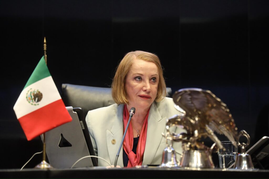 La presidenta del Senado expresó su solidaridad con el senador Gerardo Fernández Noroña.