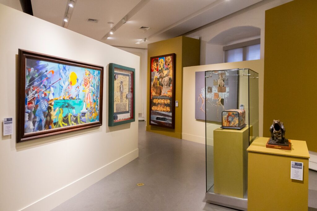 Con 103 obras de 94 artistas que muestran arte mexicano de diversas épocas, abierta al público a partir del 22 de agosto en las salas del primer piso del Museo de Arte de la SHCP.