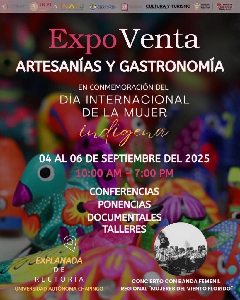 La Universidad Autónoma Chapingo (UACh) abre sus puertas a todos los públicos para presentar la “Expo-venta de artesanías y gastronomía”.