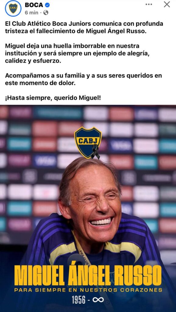 Boca es un mundo adentro y otro afuera, yo me quedo con el de adentro: Miguel Ángel Russo.