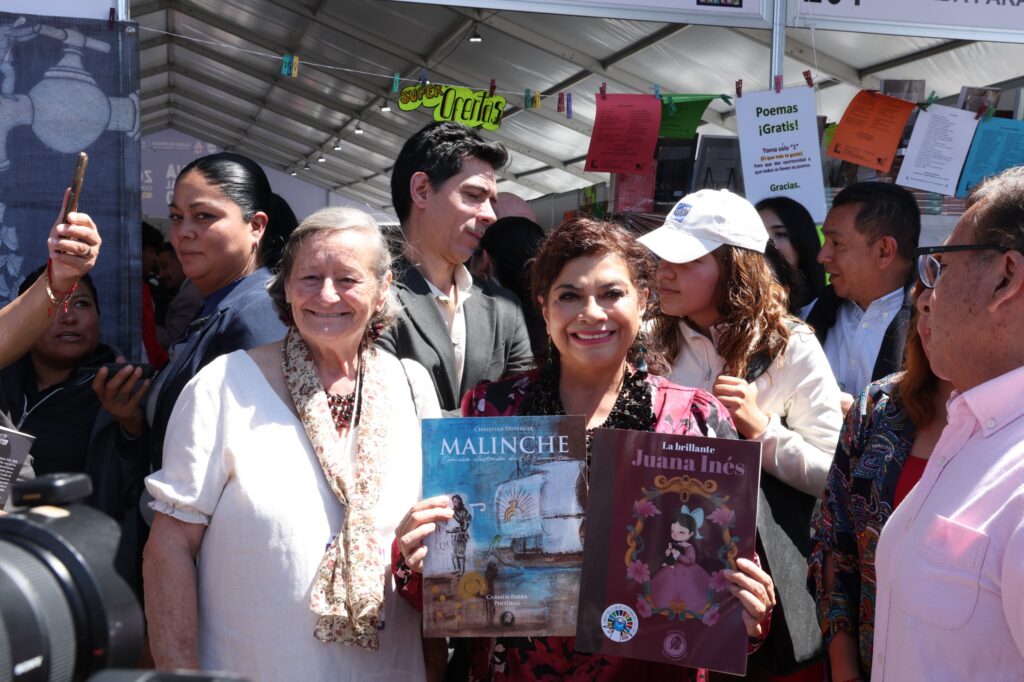 Estamos orgullosos de esta Feria Internacional del Libro, caracterizada por seguir revolucionando las conciencias”, afirmó Clara Brugada.