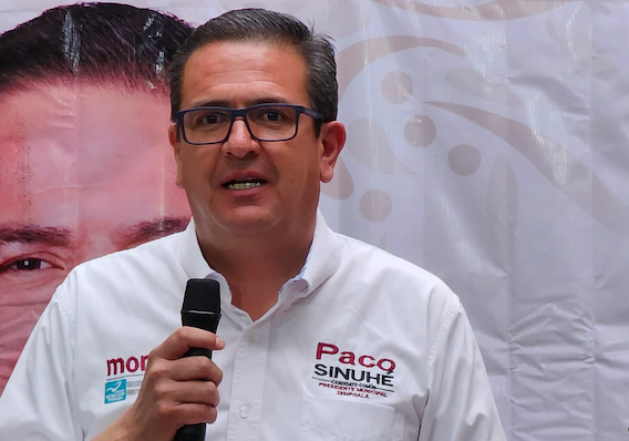 El presidente municipal de Zempoala, Francisco Sinuhé Ramirez Oviedo.