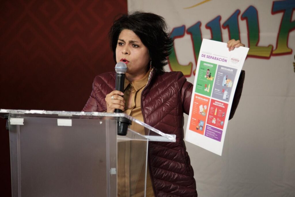 Diputada Iliana Sánchez invita a la ciudadanía a sumarse a la transformación de la ciudad mediante la separación correcta de residuos.