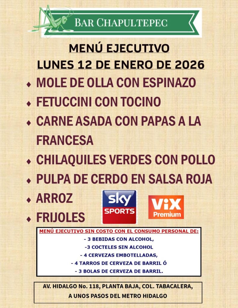 Tienes una con los amigos en tu Bar Chapultepec ¡los esperamos!