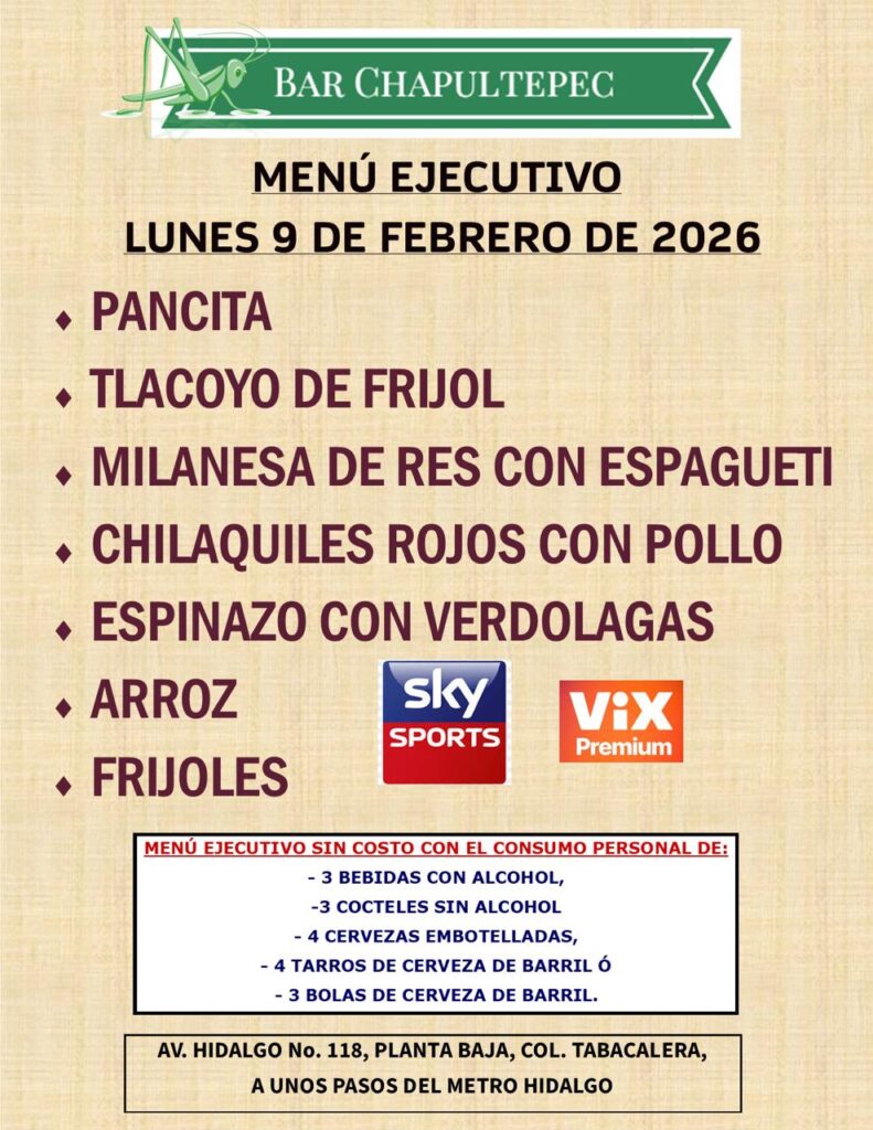 Disfruta de la semana del Amor y Amistad, en tu Bar Chapultepec.