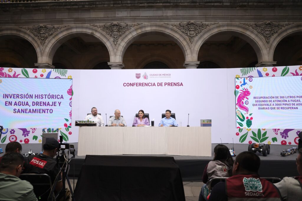 Con inversión y tecnología, la Ciudad de México está preparada para las temporadas de estiaje, lluvias e inundaciones: Clara Brugada.