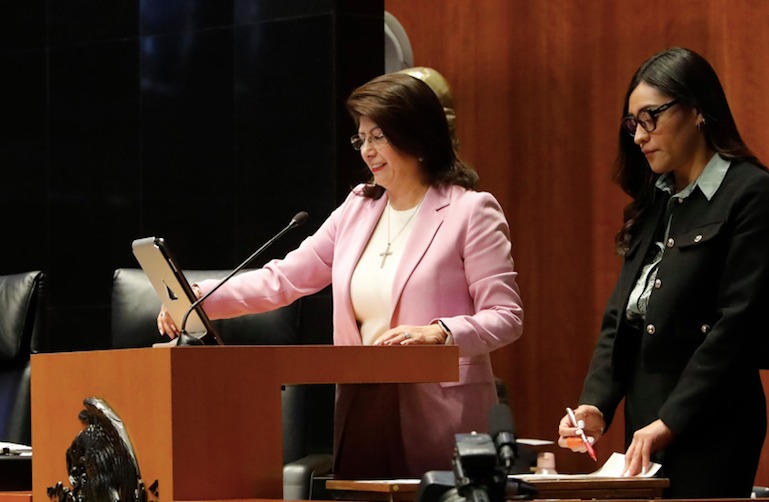 Aclara la senadora Mariela Gutiérrez que las observaciones de la ASF sobre Tecámac no son de su ejercicio de gobierno.