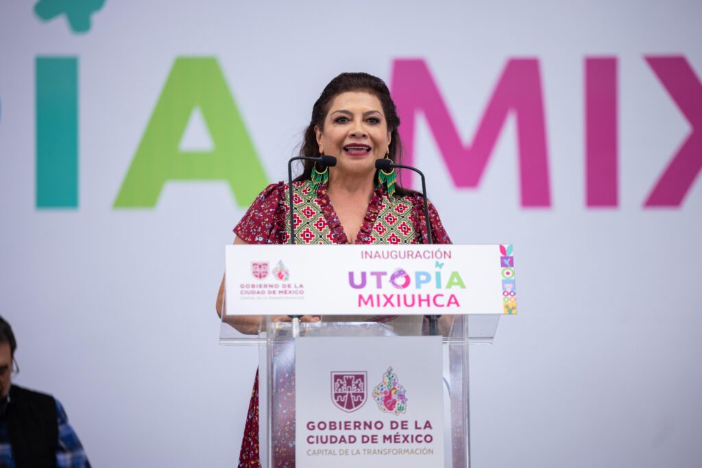 Inaugura Clara Brugada Utopía Mixiuhca, primera del gobierno de la capital. Una nueva forma de repensar, combatir desigualdades y hacer ciudad, aseguró.