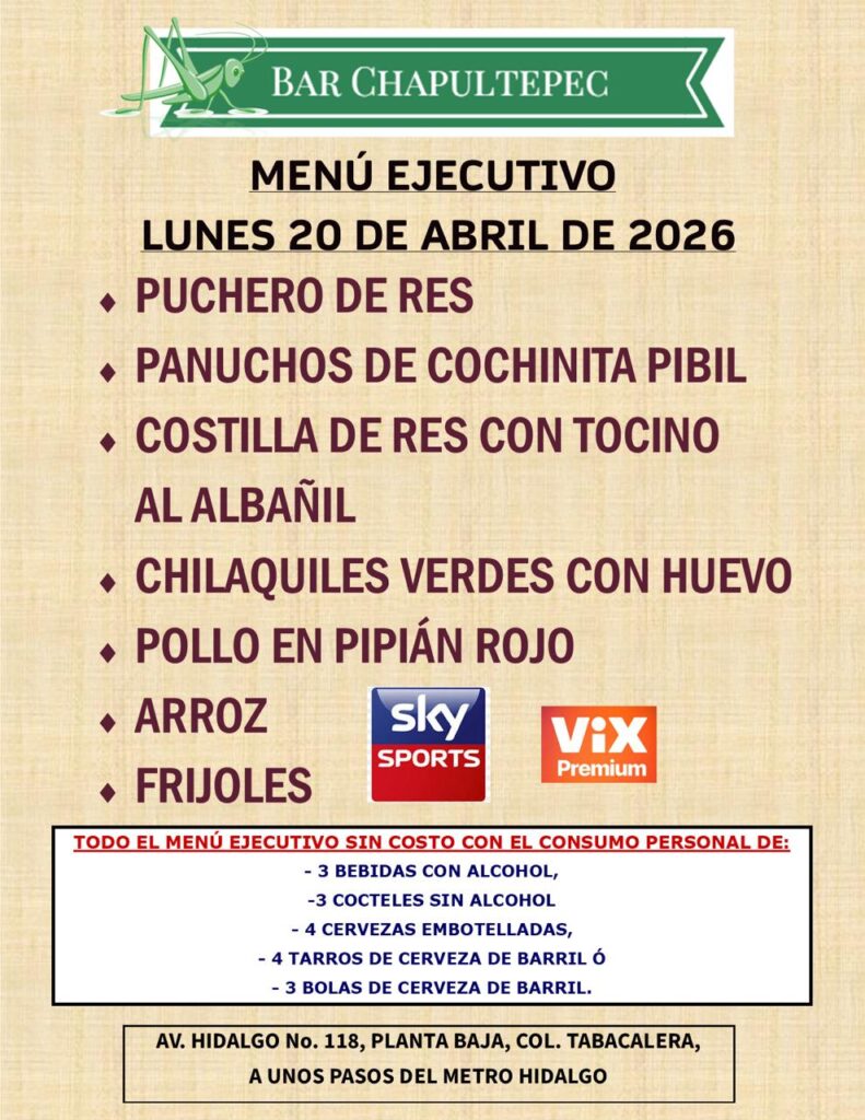 Disfruta esta semana de doble jornada en Liga MX, en tu Bar Chapultepec.