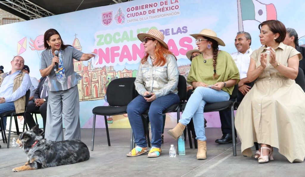 Con el Zocalito de las Infancias la Plaza de la Constitución se convertirá en un gran espacio de convivencia, aprendizaje y juego para niñas y niños.