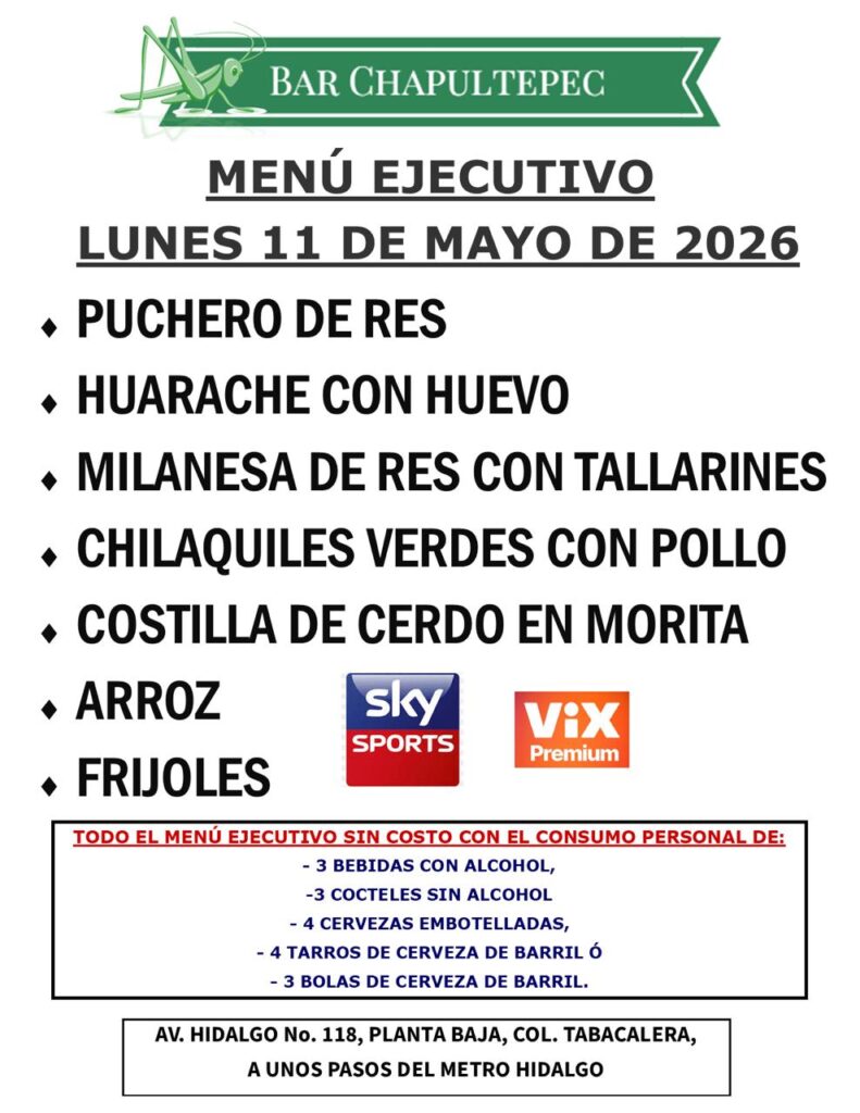 Disfruta la semana de semifinales del fútbol en tu Bar Chapultepec.