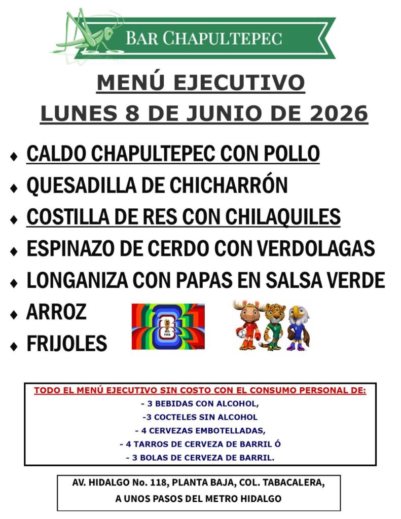 Disfruta de esta semana histórica para el deporte, en tu Bar Chapultepec, colonia Tabacalera. CDMX.