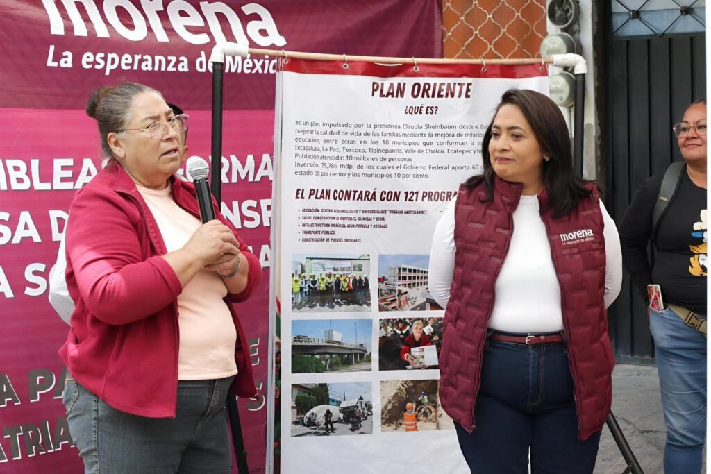 Se perfila Carmen de la Rosa como la mejor posicionada de Morena en Nezahualcóyotl.