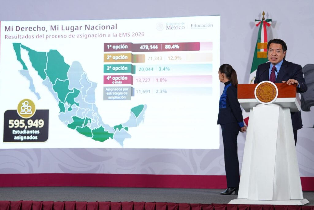 Garantizamos a los jóvenes el acceso a la educación: Presidenta Sheinbaum; presenta plataforma Educación Superior 2026 con 37 mil 503 espacios.