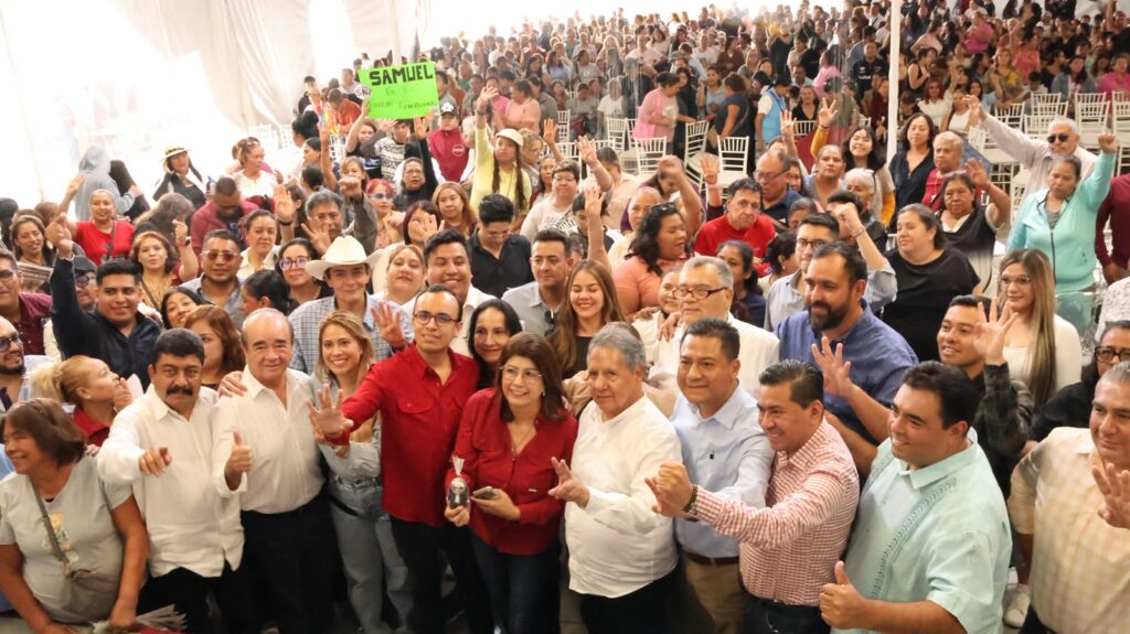 Destacan tareas realizadas por la Presidenta Claudia Sheinbaum Pardo a favor del Estado de México. Se Comprometen presentes con el Movimiento de Regeneración Nacional.