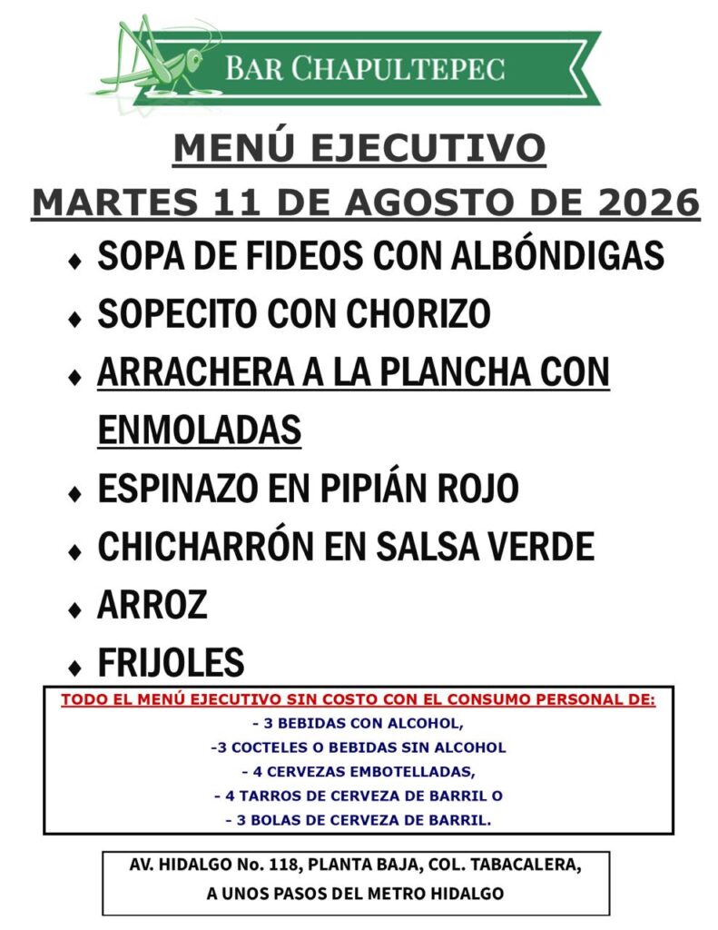 Tienes una cita en tu Bar Chapultepec, el mejor lugar de la colonia Tabacalera, CDMX.