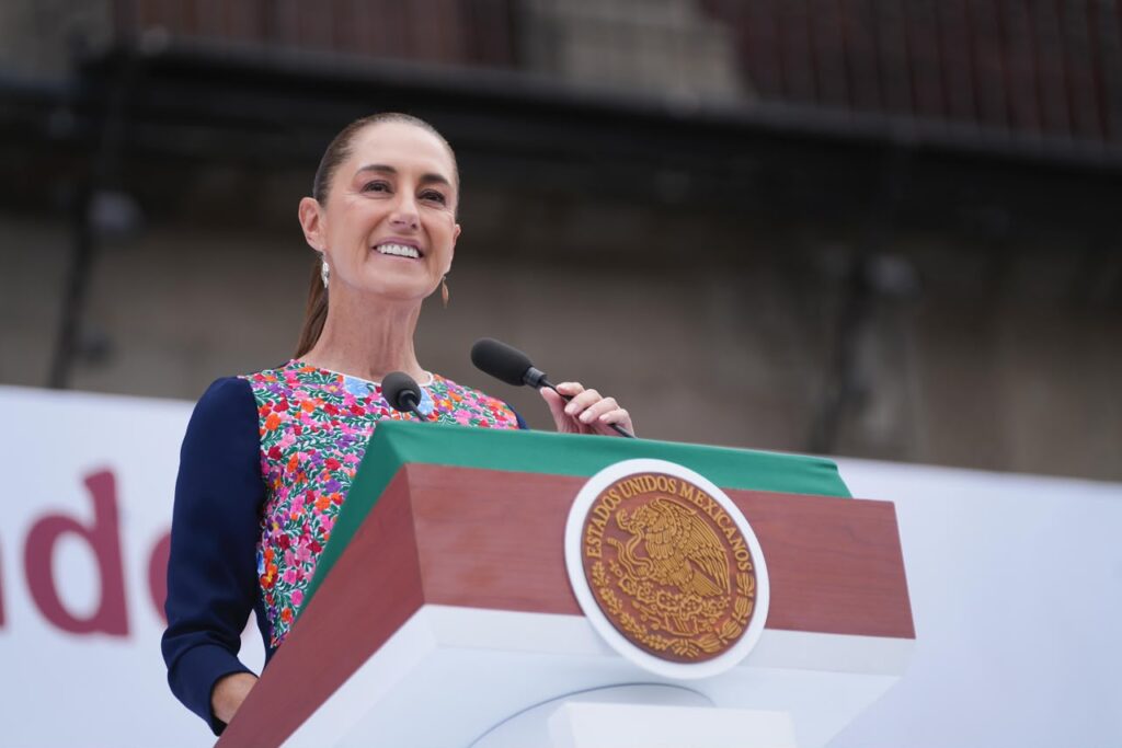 Sigamos el camino juntas y juntos, con el orgullo de nuestra historia y la certeza de nuestro porvenir. Claudia Sheinbaum.
